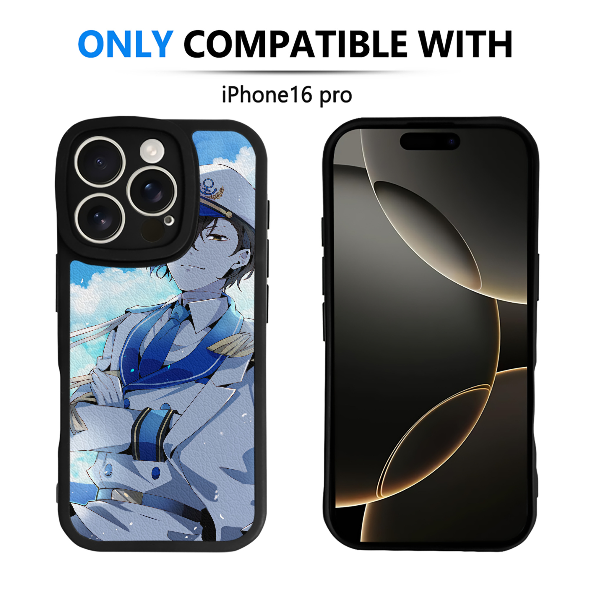 （画像用） 文豪ストレイドッグス Bungo Stray Dogs 【iPhone 16シリーズ対応】シリコンスマホケース（レザー調） 材質：シリコン